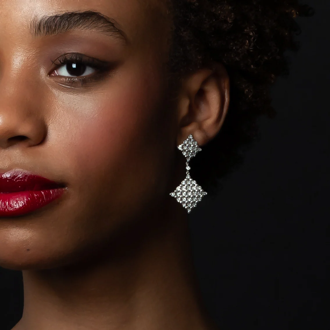 14K Gold & 1.0 TCW Lab-Grown Diamond Drop Earrings - Image 5