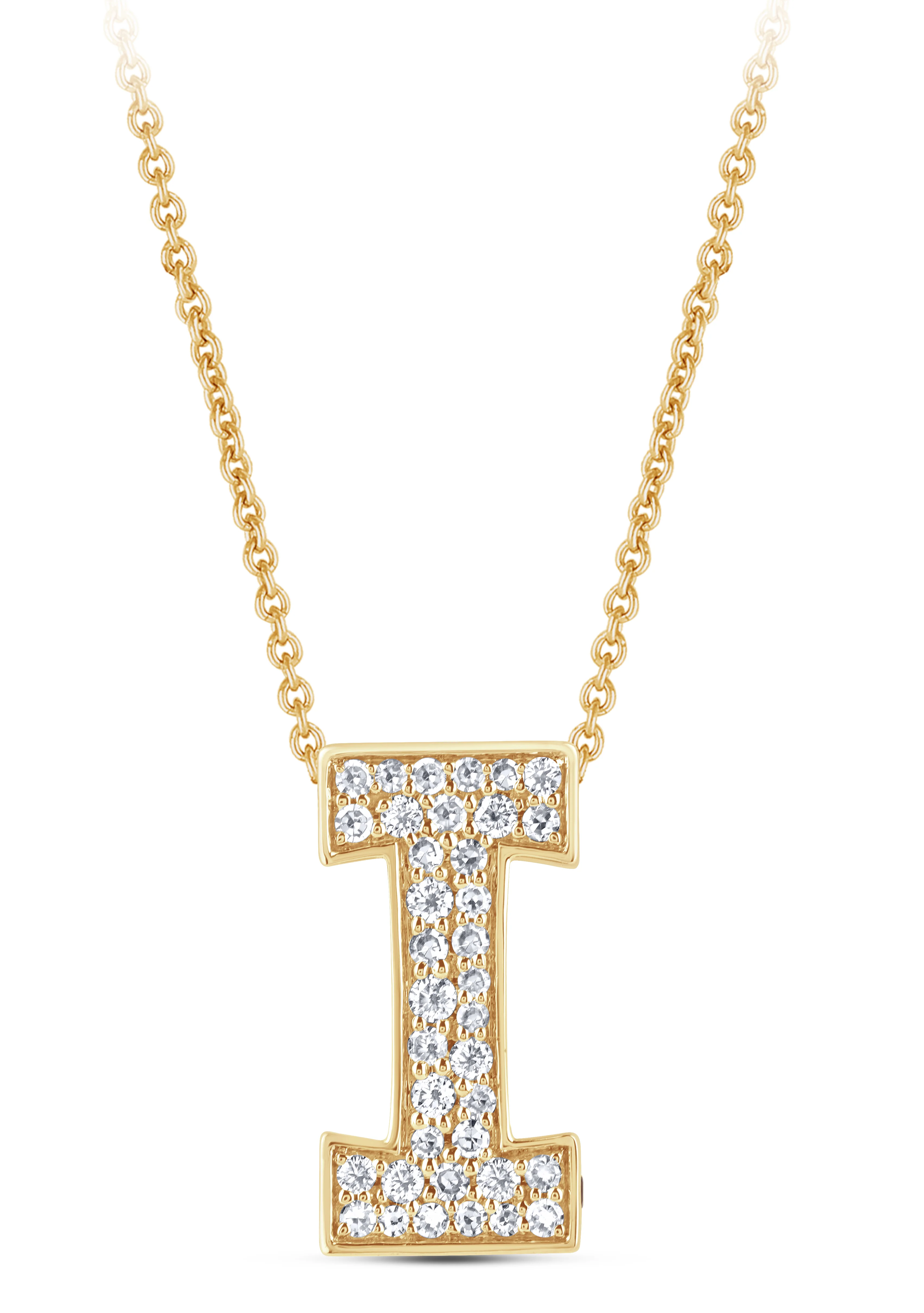 14K Gold Lab Grown Diamond Initial Necklace - Image 13