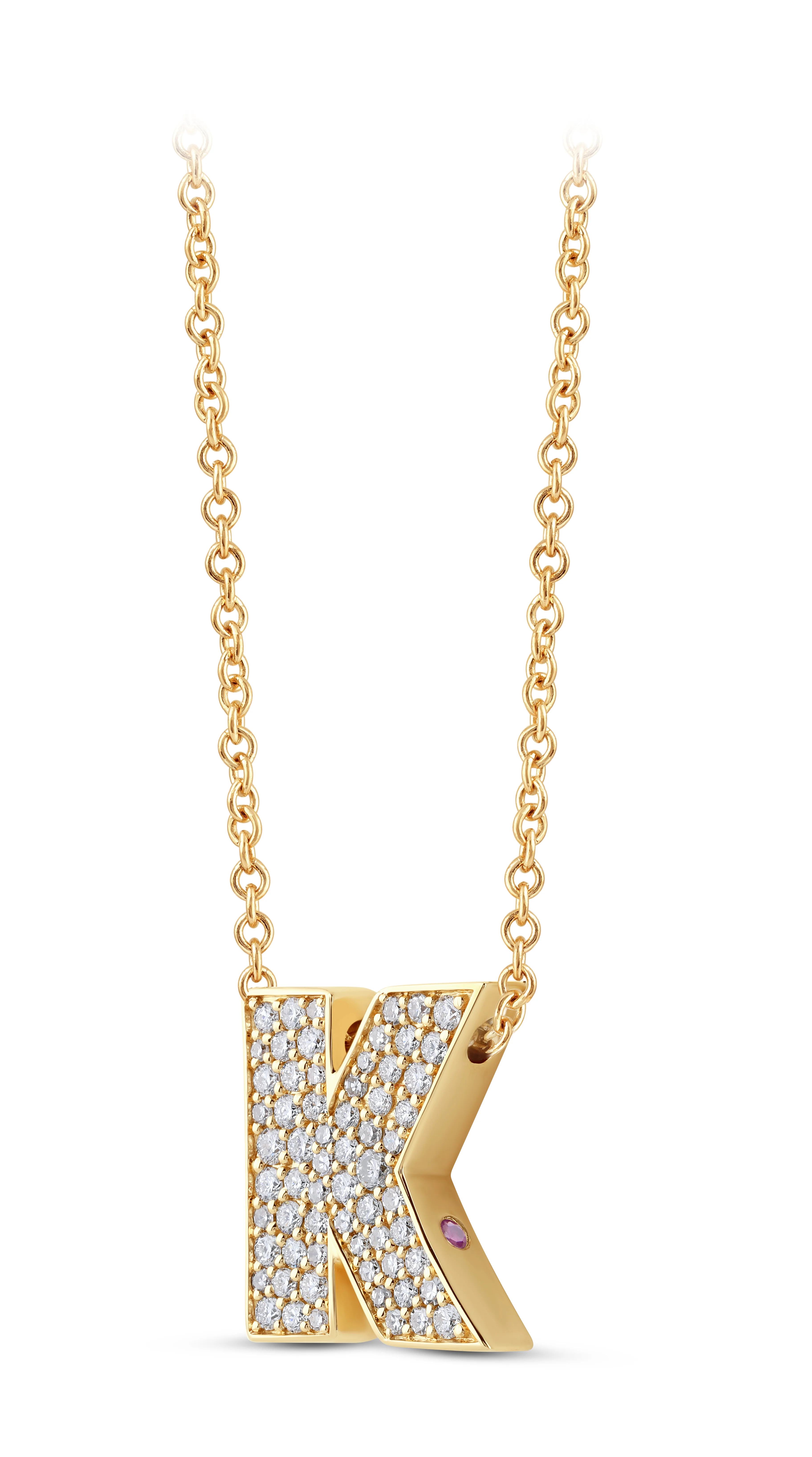 14K Gold Lab Grown Diamond Initial Necklace - Image 18