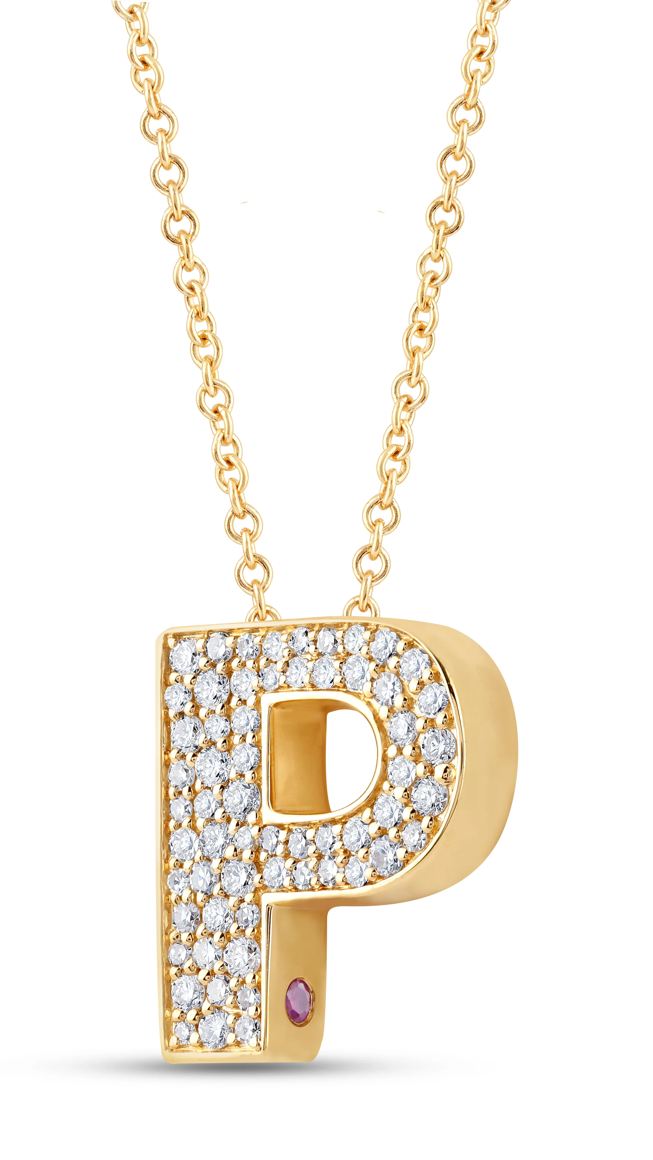14K Gold Lab Grown Diamond Initial Necklace - Image 24