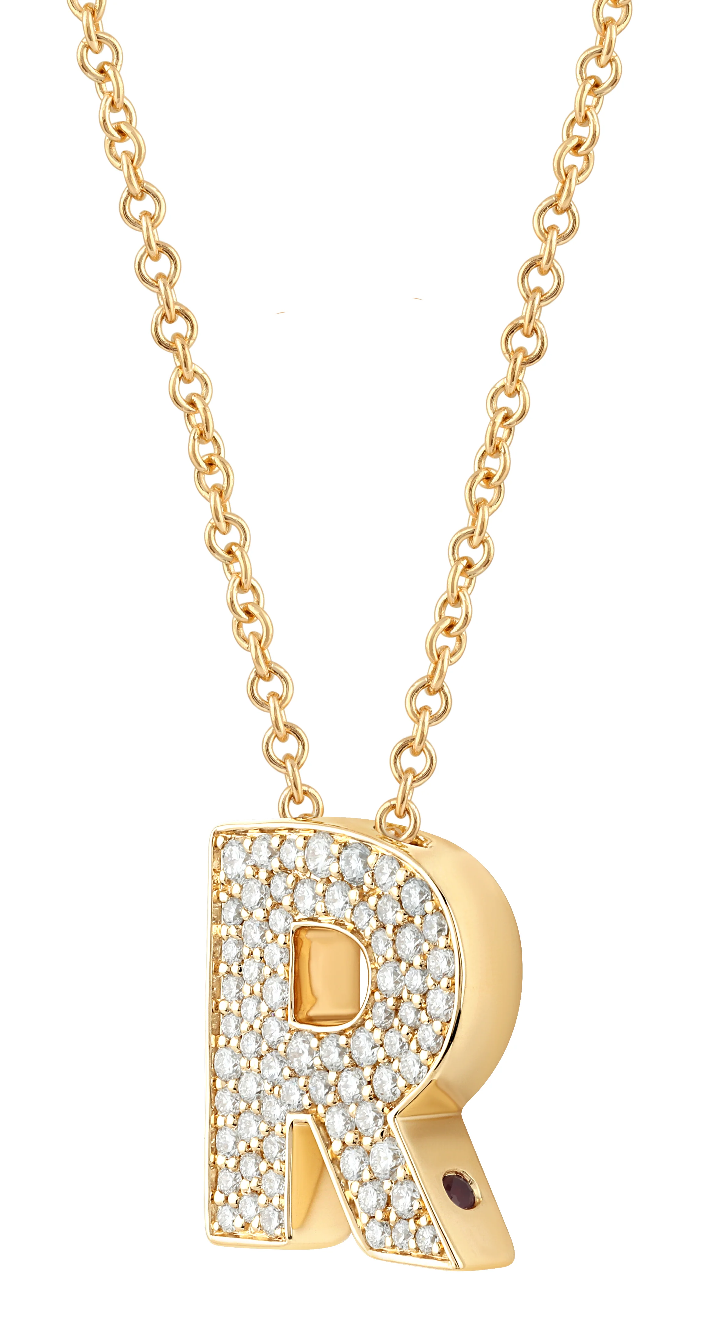 14K Gold Lab Grown Diamond Initial Necklace - Image 26
