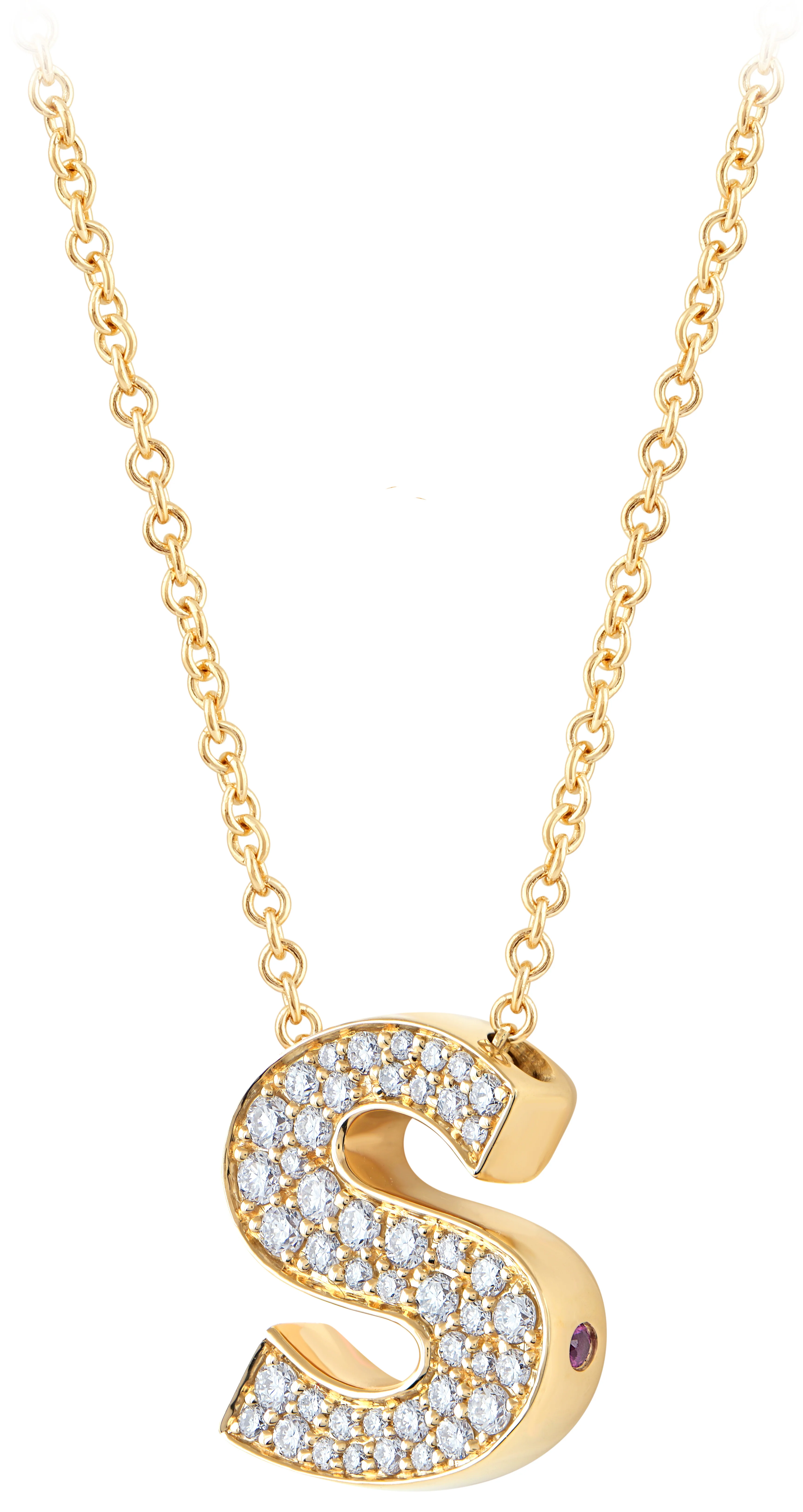14K Gold Lab Grown Diamond Initial Necklace - Image 28