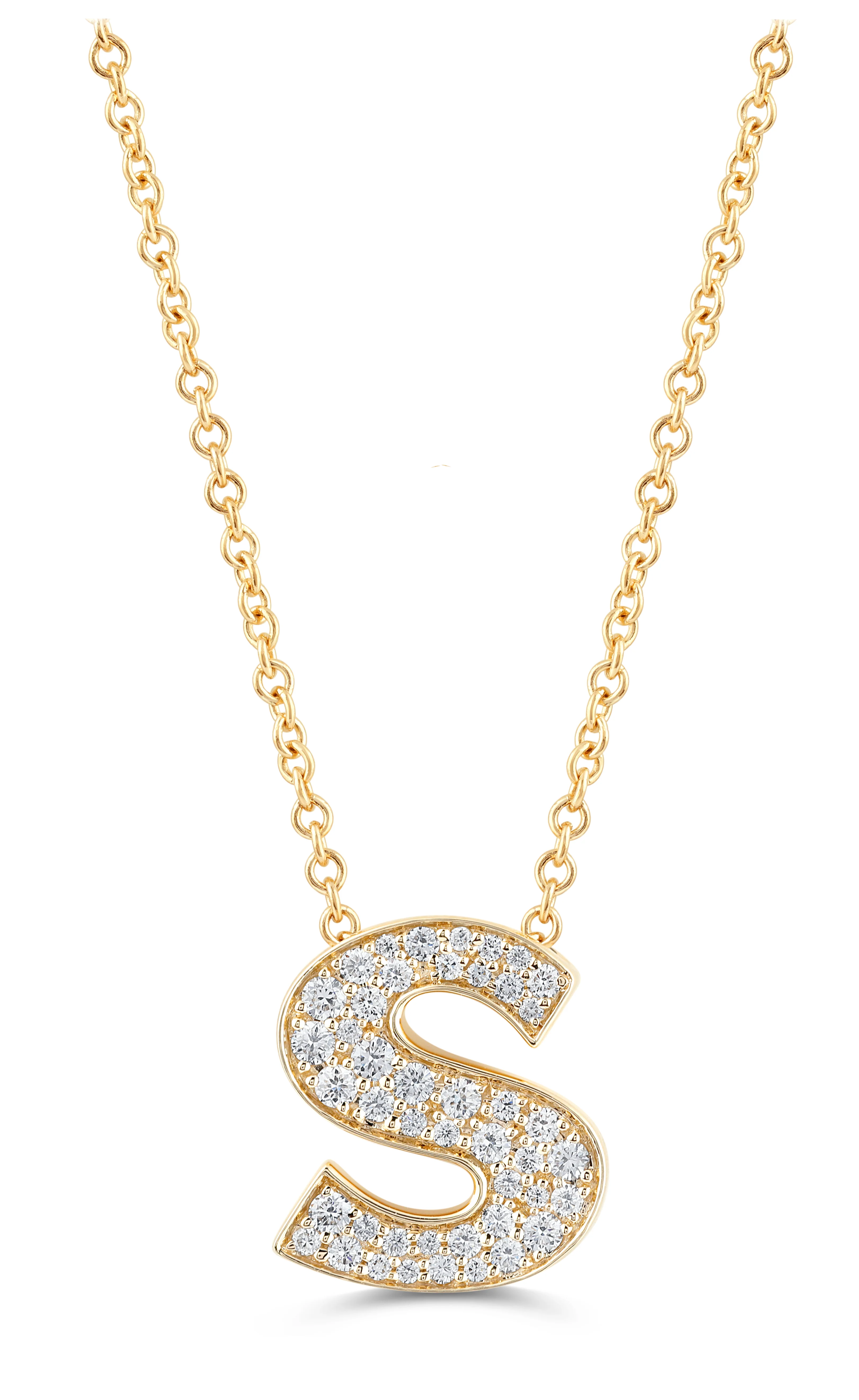 14K Gold Lab Grown Diamond Initial Necklace - Image 29
