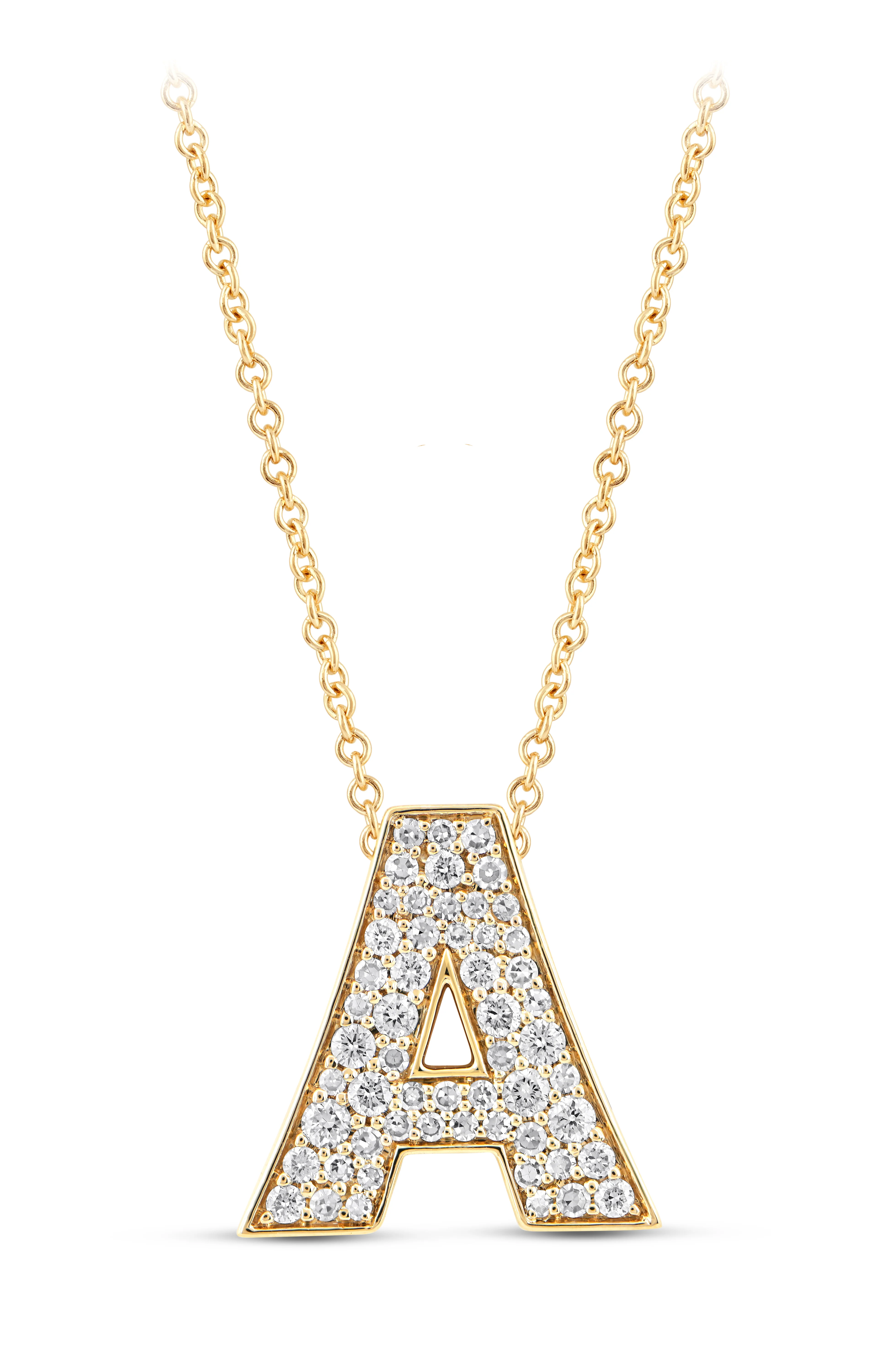 14K Gold Lab Grown Diamond Initial Necklace - Image 53