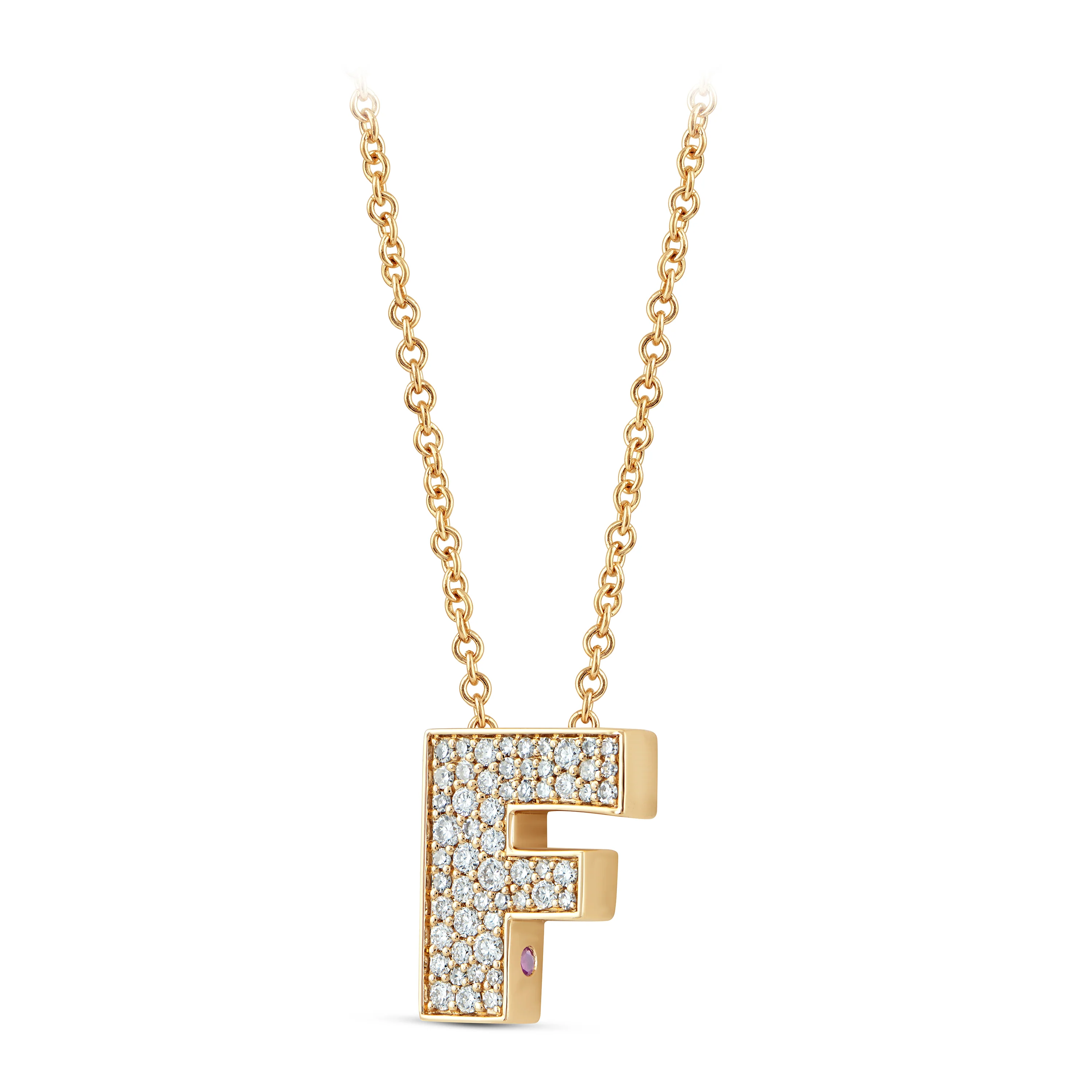 14K Gold Lab Grown Diamond Initial Necklace - Image 56