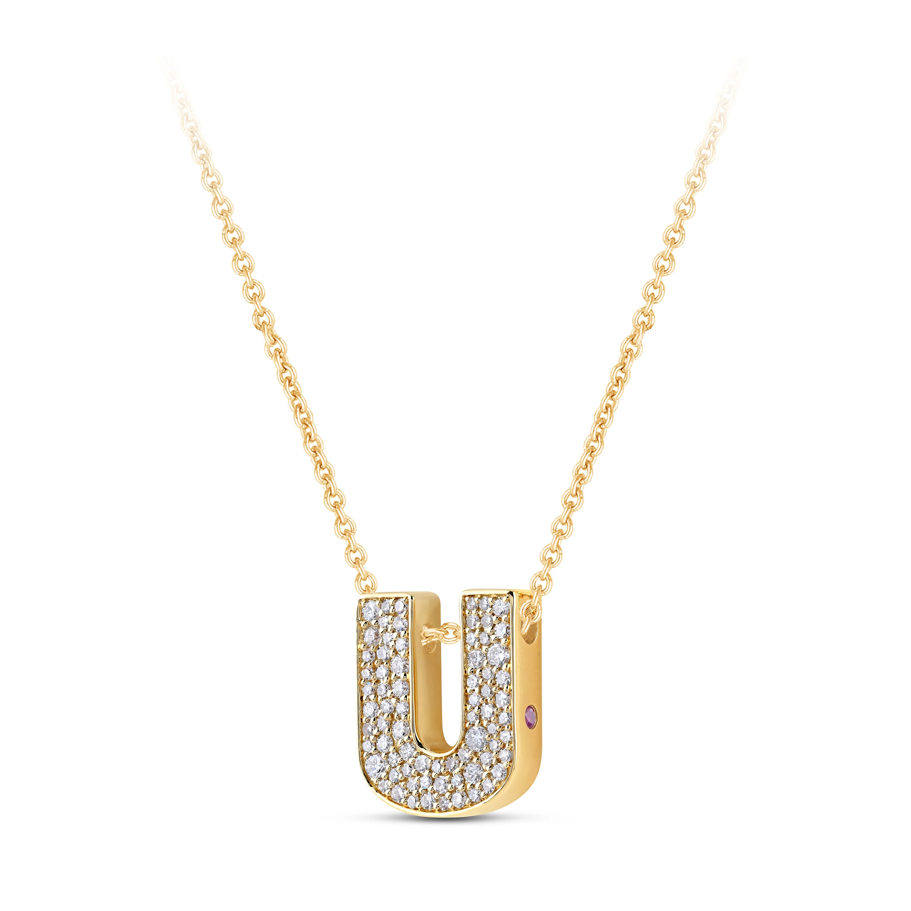 14K Gold Lab Grown Diamond Initial Necklace - Image 60