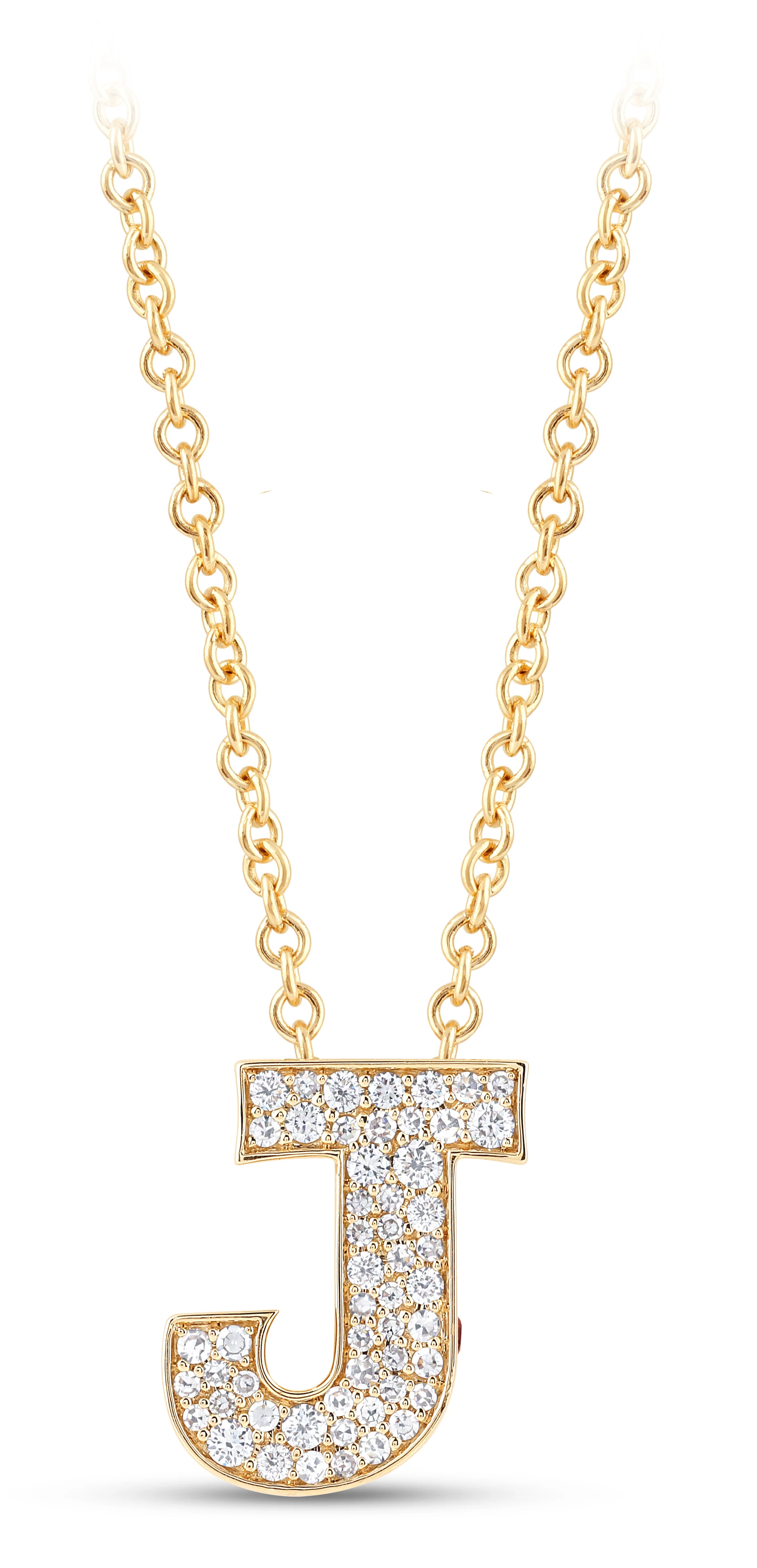 14K Gold Lab Grown Diamond Initial Necklace - Image 9