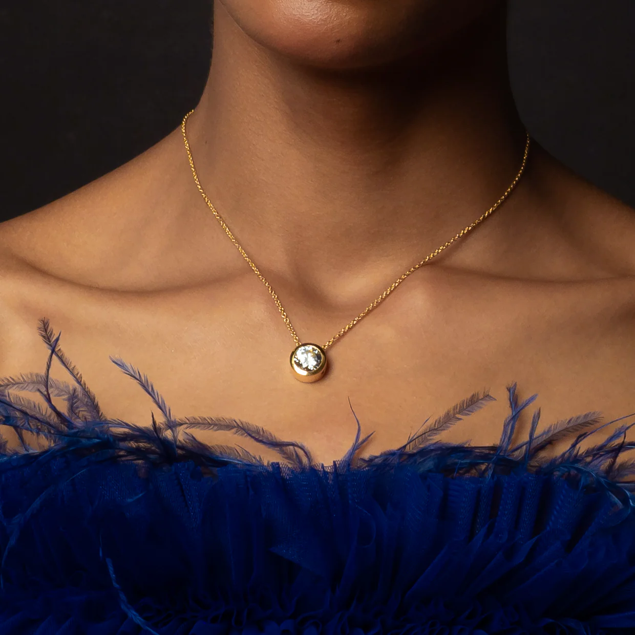 14K Gold & 2.03 TCW Lab-Grown Diamond Solitaire Necklace - Image 3