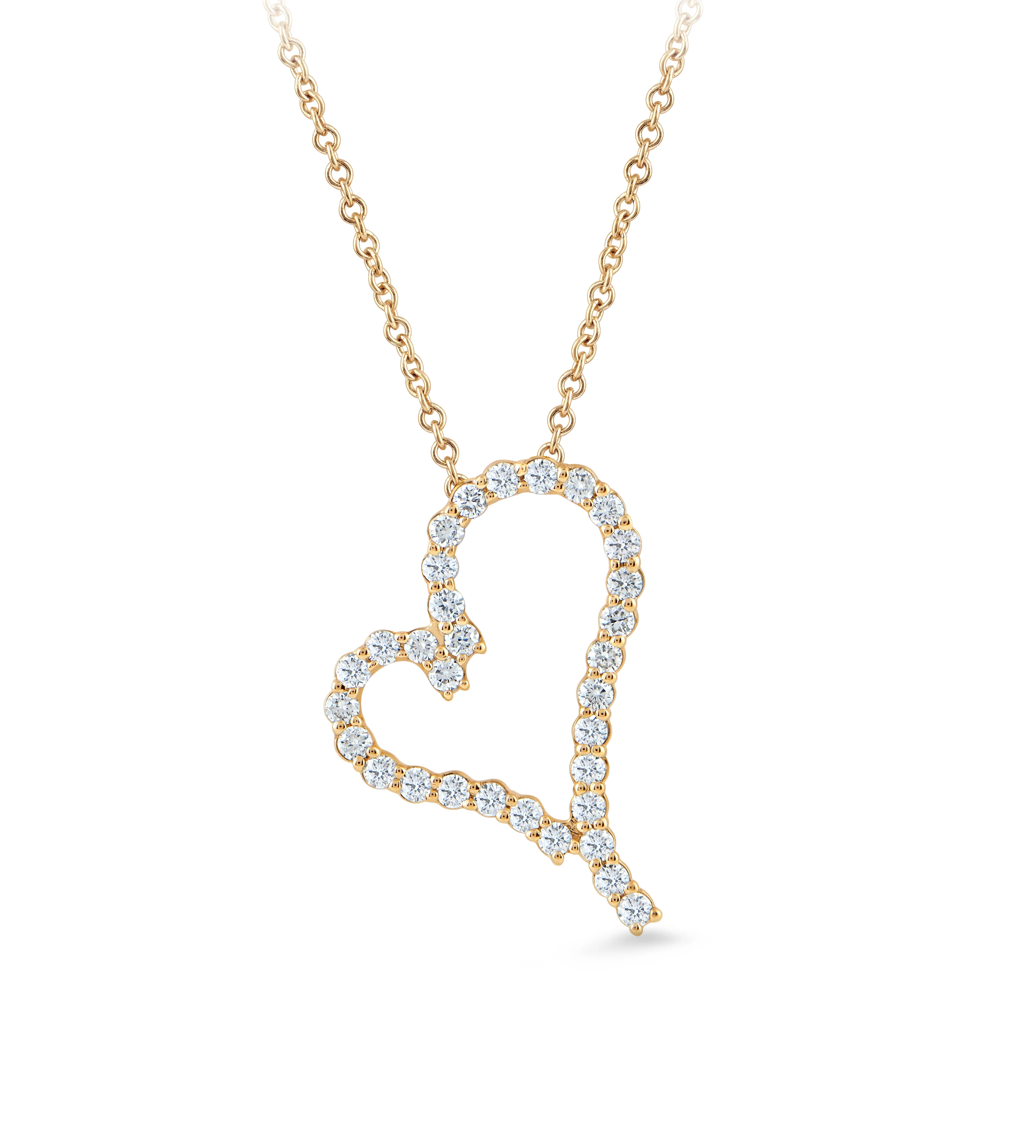 14K Gold & .40 TCW Lab Grown Diamond Heart Pendant - Image 3