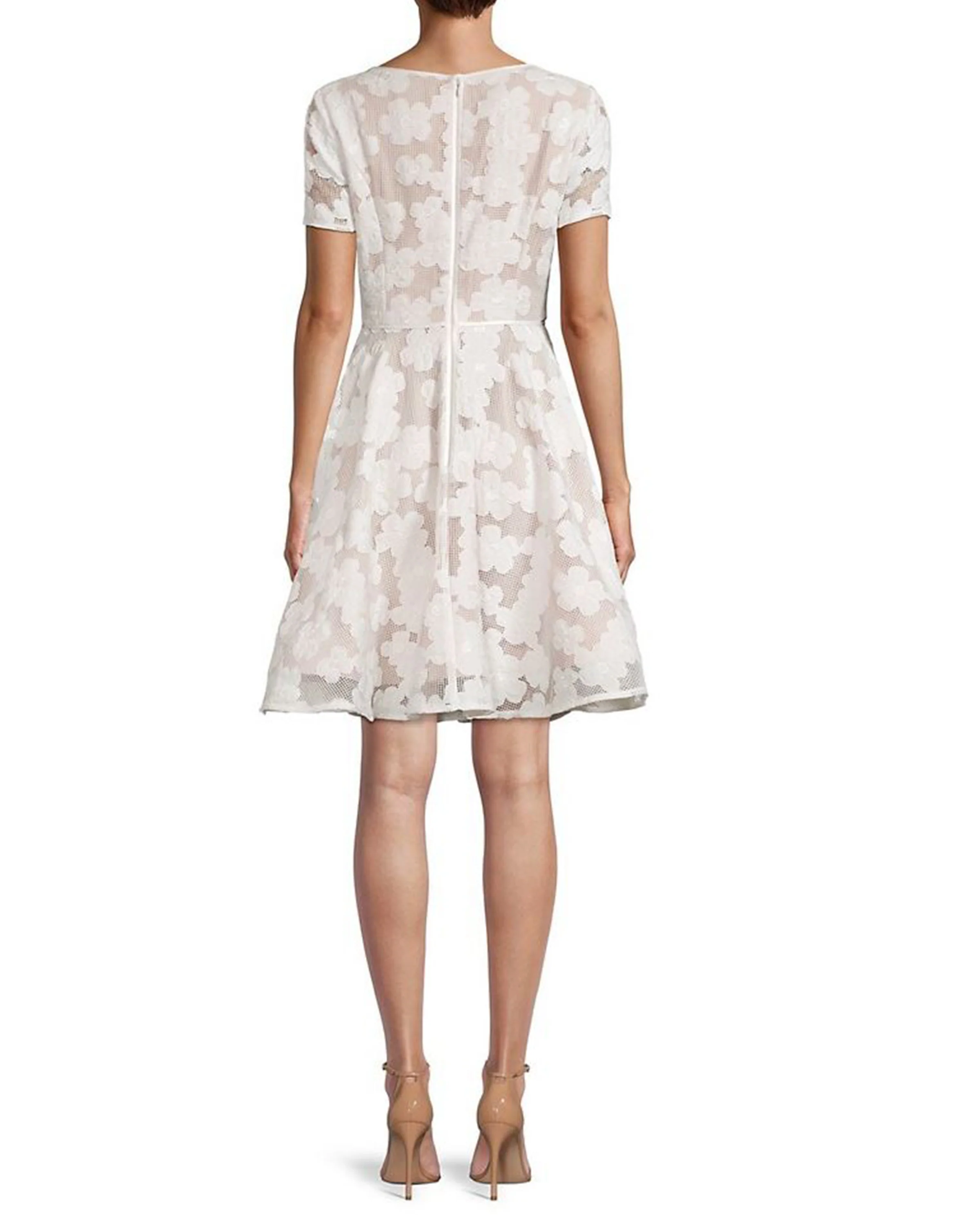 Novelty Appliqué Dress in White - Image 2