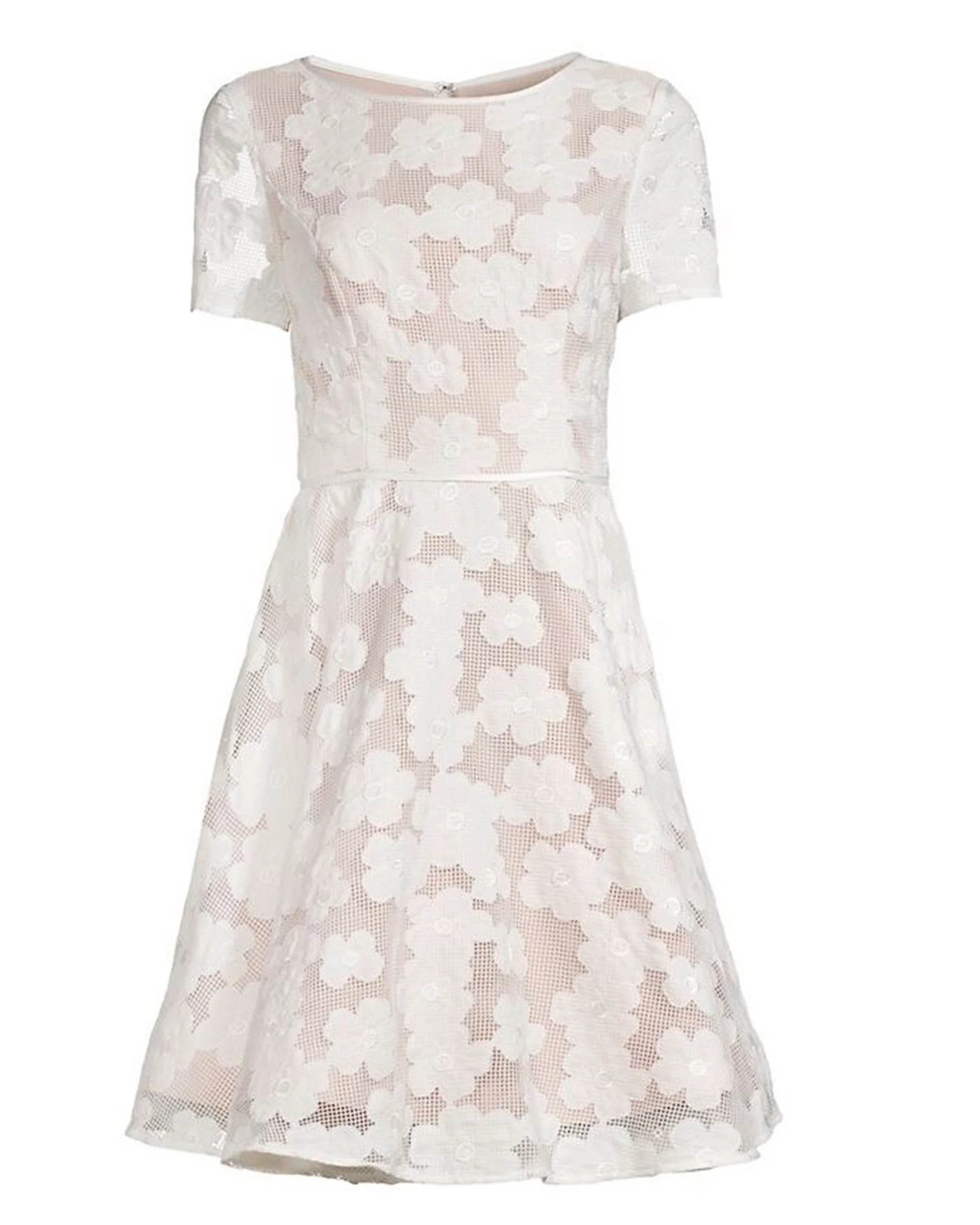 Novelty Appliqué Dress in White - Image 3