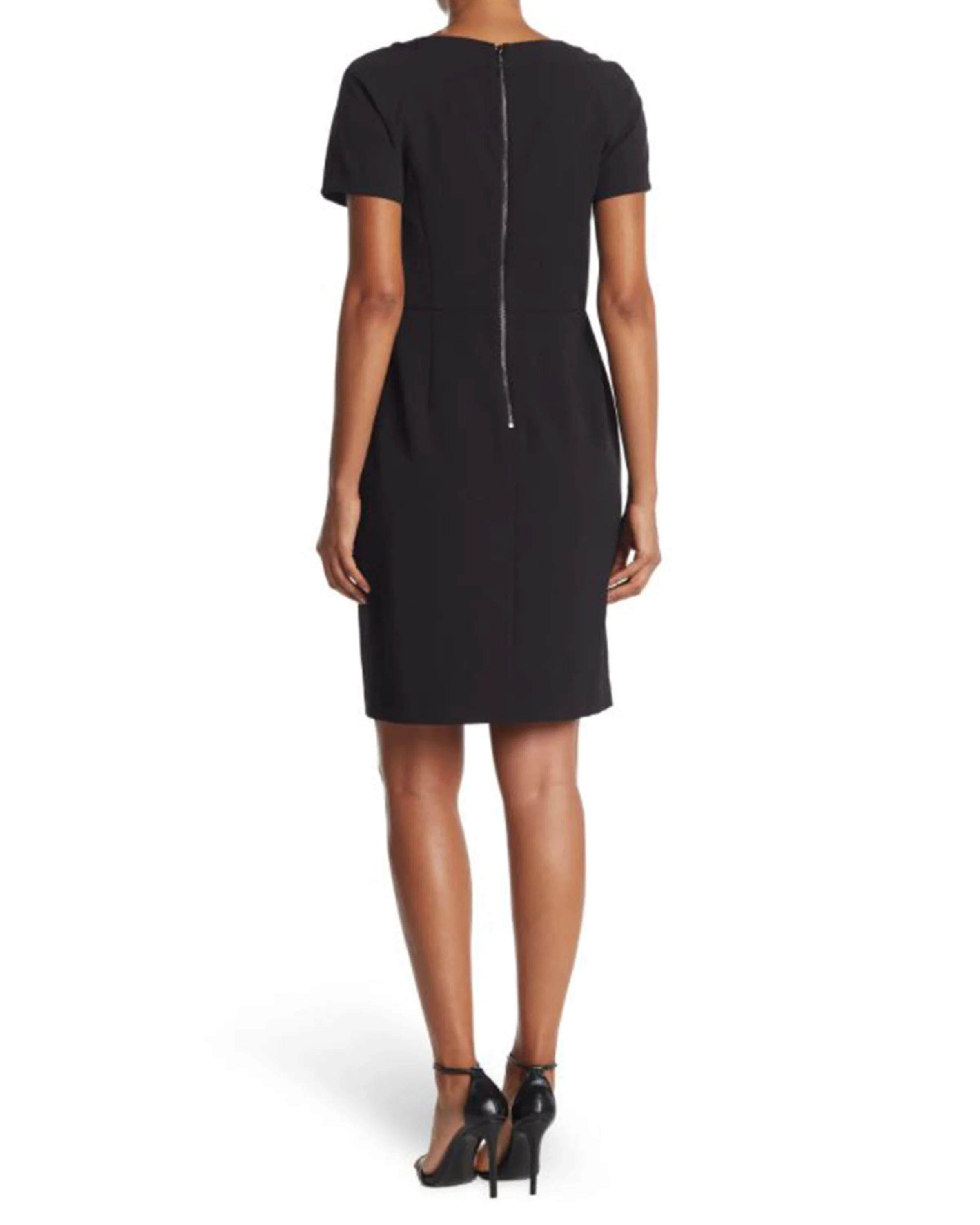 FOCUS by Shani — Keyhole Dress in Black - Image 2