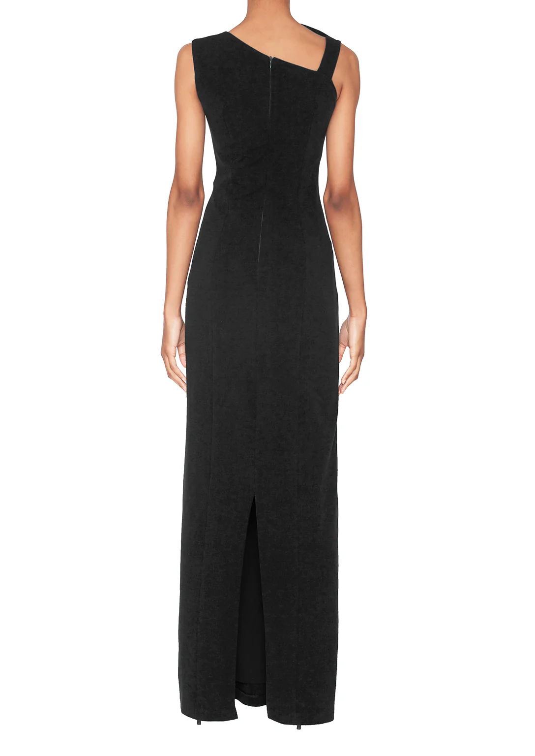 FOCUS by Shani - Sleeveless Bow Gown in Black - Image 2