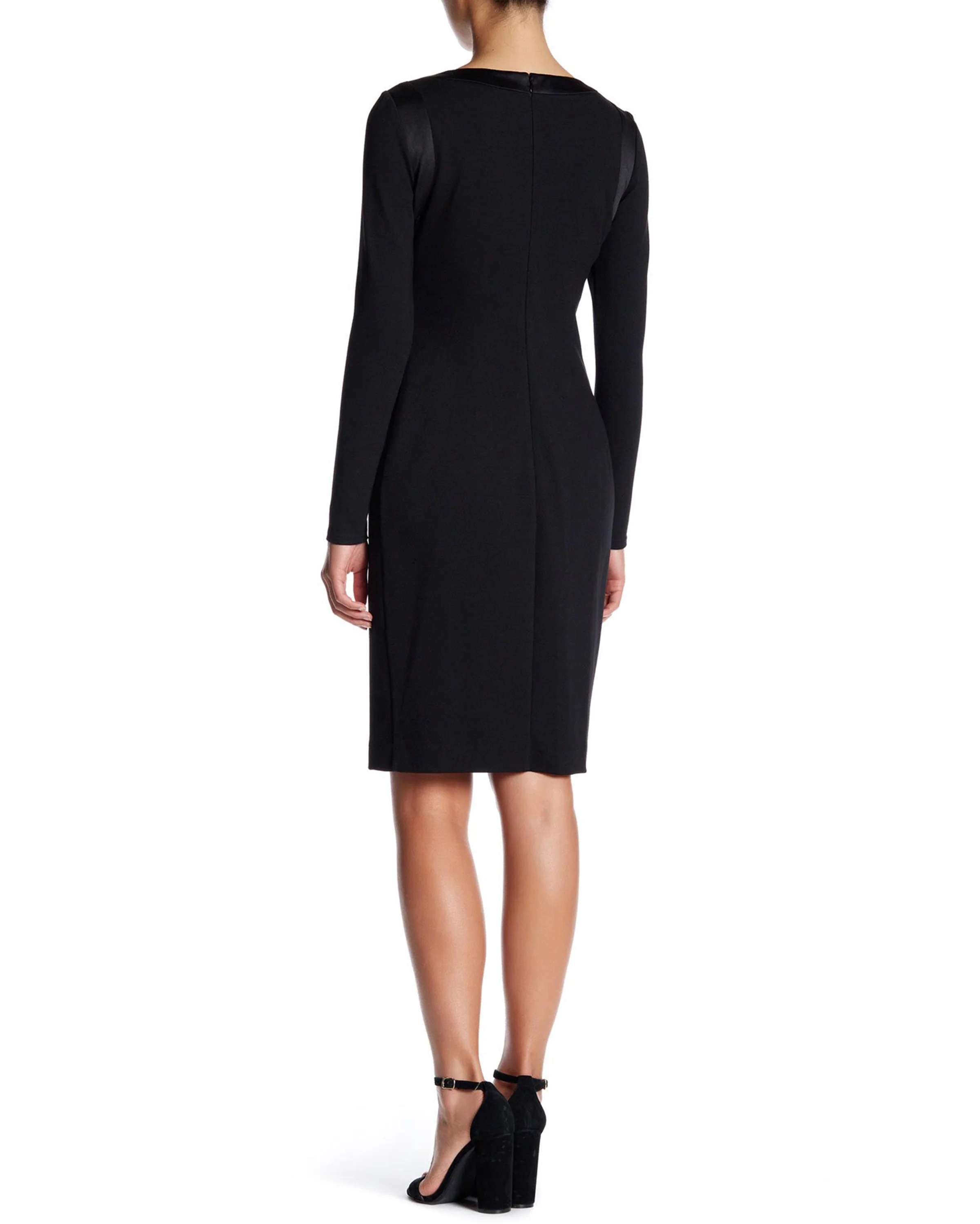 FOCUS by Shani — Keyhole Bow Dress in Black - Image 2